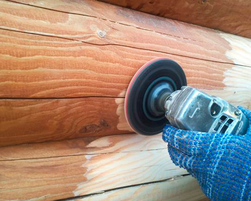 Шлифовка сруба